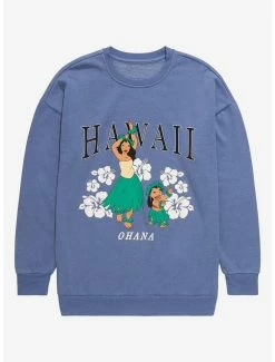 Boxlunch Disney Lilo & Stitch Lilo & Nani Hawaii Crewneck