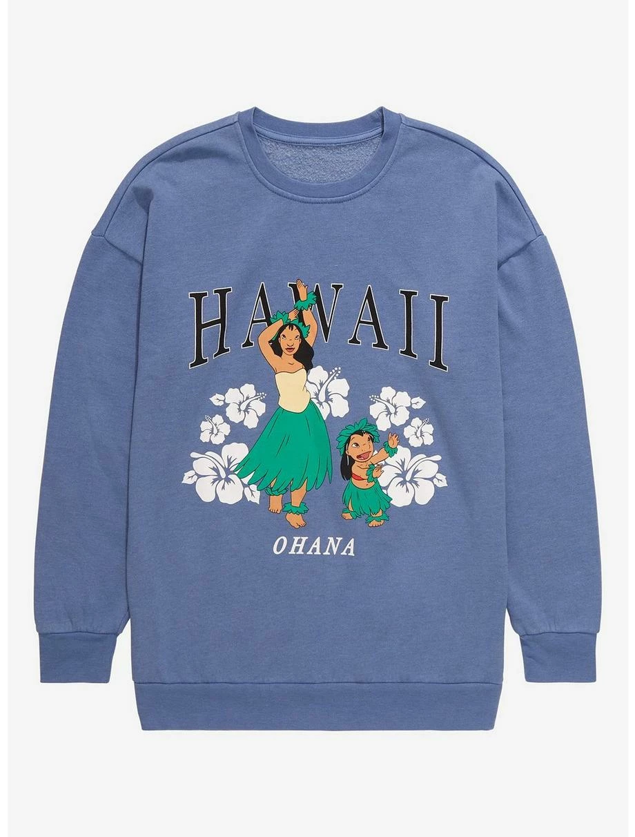 Boxlunch Disney Lilo & Stitch Lilo & Nani Hawaii Crewneck 3 Boxlunch Disney Lilo & Stitch Lilo & Nani Hawaii Crewneck