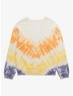 Alternative view of Disney Winnie The Pooh Floral Sketch Tie-Dye Women's Tie-Dye Crewneck - BoxLunch Exclusive