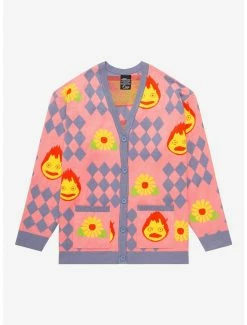 Studio Ghibli Howl's Moving Castle Howl's Diamonds & Calcifer Cardigan - BoxLunch Exclusive