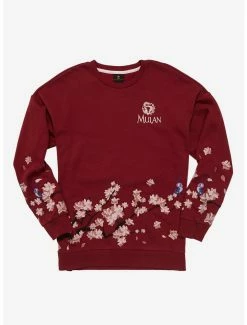 Disney Mulan Embroidered Floral Crewneck - BoxLunch Exclusive