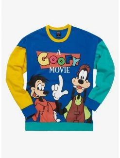 Boxlunch Shop 4 Disney D23 A Goofy Movie Max & Goofy Color Block Crewneck - BoxLunch Exclusive