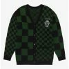Harry Potter Slytherin Checkered Women's Cardigan - BoxLunch Exclusive -Boxlunch Shop unnamed file 143