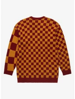 Alternative view of Harry Potter Gryffindor Checkered Women's Cardigan - BoxLunch Exclusive