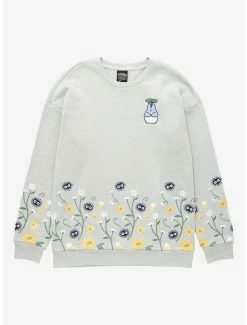 Our Universe My Neighbor Totoro Forest Spirits Embroidered Crewneck - BoxLunch Exclusive