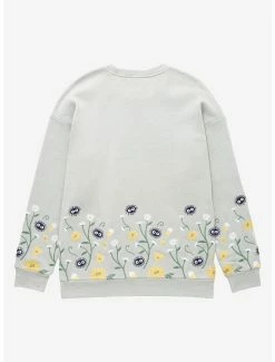 Alternative view of Our Universe My Neighbor Totoro Forest Spirits Embroidered Crewneck - BoxLunch Exclusive