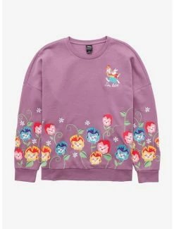 Our Universe Disney Alice In Wonderland I'm Late Flower Crewneck - BoxLunch Exclusive
