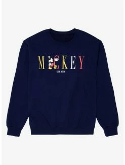 Disney Mickey Mouse Vintage Women's Crewneck - BoxLunch Exclusive