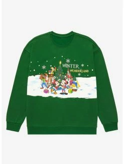 Disney Walt Disney World Winter Wonderland Group Portrait Crewneck - BoxLunch Exclusive