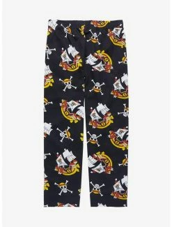 One Piece Thousand Sunny Allover Print Sleep Pants - BoxLunch Exclusive -Boxlunch Shop unnamed file 196