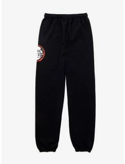 Alternative view of Demon Slayer: Kimetsu No Yaiba Tanjiro Panel Sleep Pants - BoxLunch Exclusive