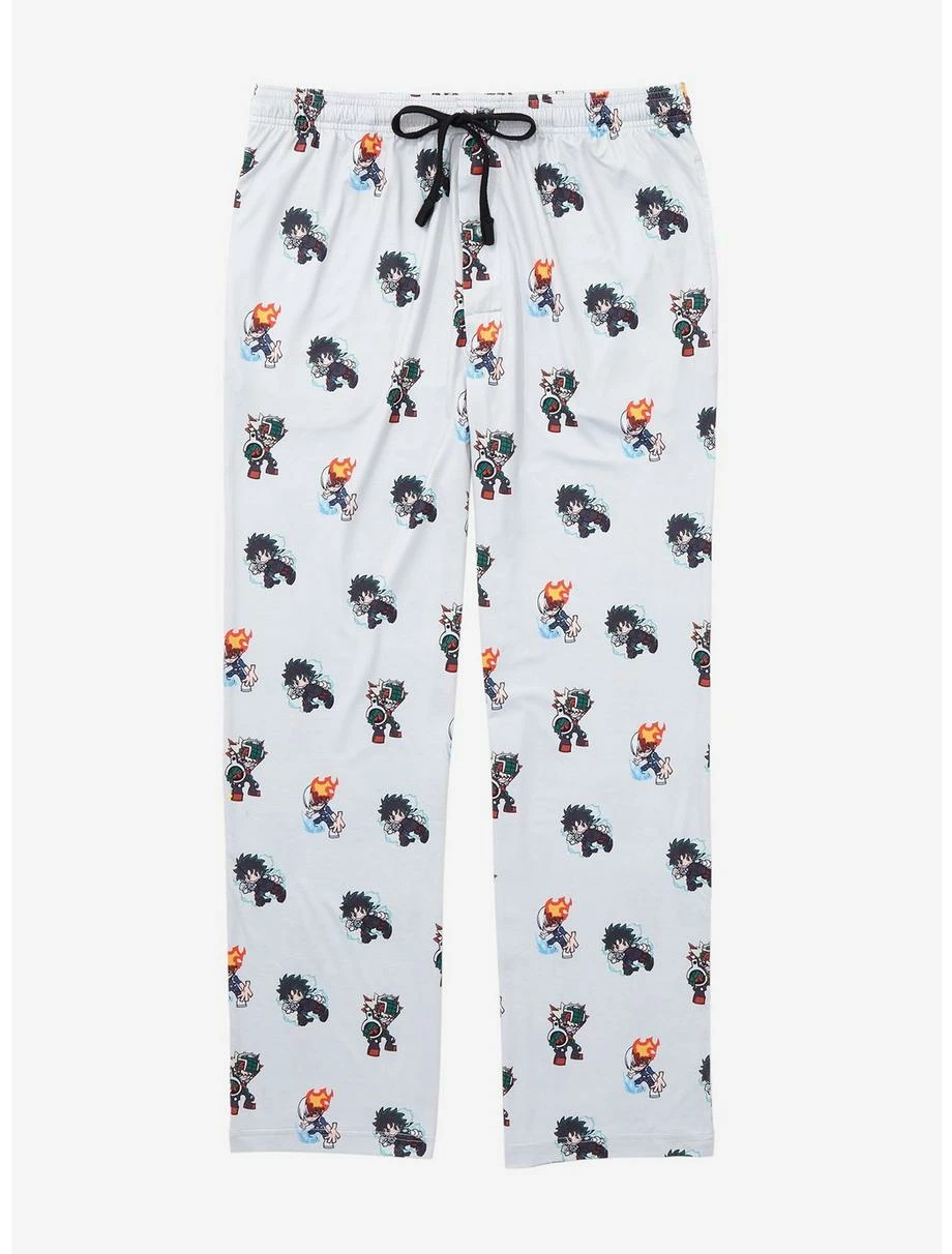 My Hero Academia Chibi Deku, Todoroki, & Bakugo Sleep Pants - BoxLunch Exclusive 3 My Hero Academia Chibi Deku, Todoroki, & Bakugo Sleep Pants - BoxLunch Exclusive