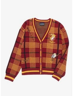 Harry Potter Gryffindor Plaid Women's Cardigan - BoxLunch Exclusive