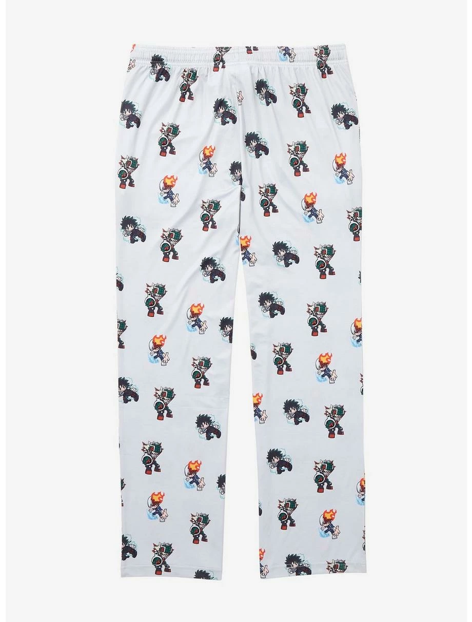 My Hero Academia Chibi Deku, Todoroki, & Bakugo Sleep Pants - BoxLunch Exclusive 4 My Hero Academia Chibi Deku, Todoroki, & Bakugo Sleep Pants - BoxLunch Exclusive - Image 2