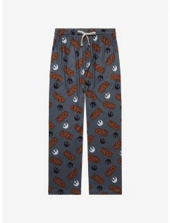 Star Wars Chewbacca & Rebel Logo Allover Print Sleep Pants - BoxLunch Exclusive