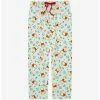 Disney Winnie The Pooh Sketch Art Leaves Allover Print Sleep Pant - BoxLunch Exclusive -Boxlunch Shop unnamed file 271