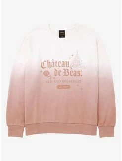 Her Universe Disney Beauty And The Beast Chateau De Beast Women's Dip-Dye Crewneck - BoxLunch Exclusive
