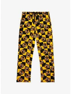 Harry Potter Hufflepuff House Crest Checkered Sleep Pants - BoxLunch Exclusive