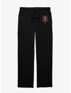 Boxlunch Wednesday Nevermore Academy Crest Pajama Pants