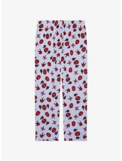 Alternative view of Spider-Man Mask & Hands Allover Print Sleep Pants - BoxLunch Exclusive