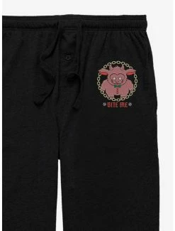 Alternative view of Boxlunch Krampus Christmas Bite Me Pajama Pants
