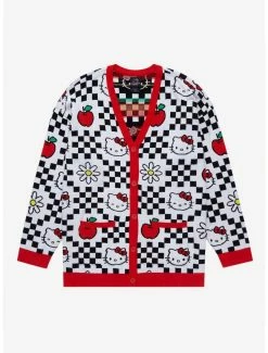 Sanrio Hello Kitty Checkered Cardigan - BoxLunch Exclusive