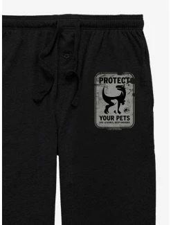 Alternative view of Boxlunch Jurassic World Protect Your Pets Sign Pajama Pants