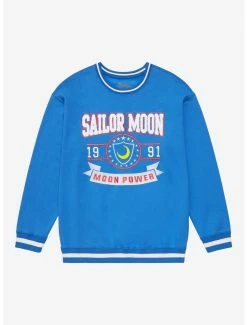 Sailor Moon Moon Power Varsity Crewneck - BoxLunch Exclusive
