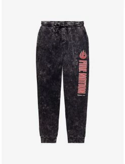 Boxlunch Shop 24 Avatar: The Last Airbender Fire Nation Acid Wash Joggers - BoxLunch Exclusive