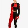 Boxlunch DC Comics Harley Quinn Athletic Leggings And Long Sleeve Top Set 1 Boxlunch DC Comics Harley Quinn Athletic Leggings And Long Sleeve Top Set -Boxlunch Shop unnamed file 532