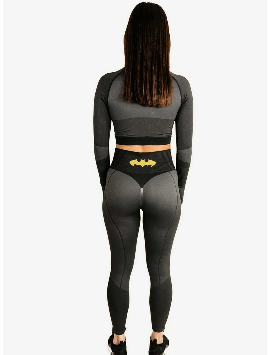 Boxlunch DC Comics Batgirl Athletic Leggings And Long Sleeve Top Set 4 Boxlunch DC Comics Batgirl Athletic Leggings And Long Sleeve Top Set - Image 2