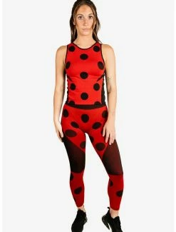 Boxlunch Miraculous: Tales Of Ladybug And Cat Noir Athletic Tank Top And Leggings Set