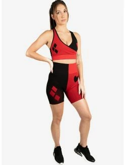 Boxlunch DC Comics Harley Quinn Athletic Shorts And Sports Bra Set -Boxlunch Shop unnamed file 578