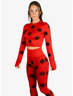 Boxlunch Miraculous: Tales Of Ladybug And Cat Noir Athletic Leggings And Long Sleeve Top Set -Boxlunch Shop unnamed file 591