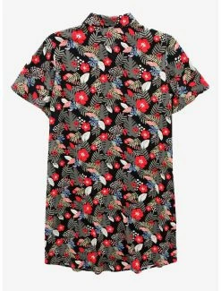 Boxlunch Her Universe Disney Lilo & Stitch Tropical Button-Front Women's Dress -Boxlunch Shop unnamed file 620