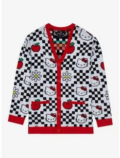 Sanrio Hello Kitty With Apples Women's Plus Sized Cardigan - BoxLunch Exclusive
