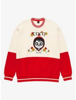 Disney Pixar Coco Miguel Floral Panel Crewneck - BoxLunch Exclusive