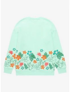 Alternative view of Disney Moana Pua & Heihei Floral Crewneck - BoxLunch Exclusive